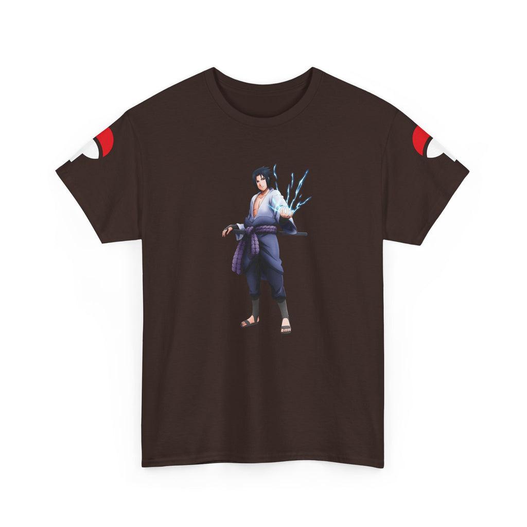 Graphic Anime Μπλούζα Sasuke – Premium Uchiha Clan Logo Tee