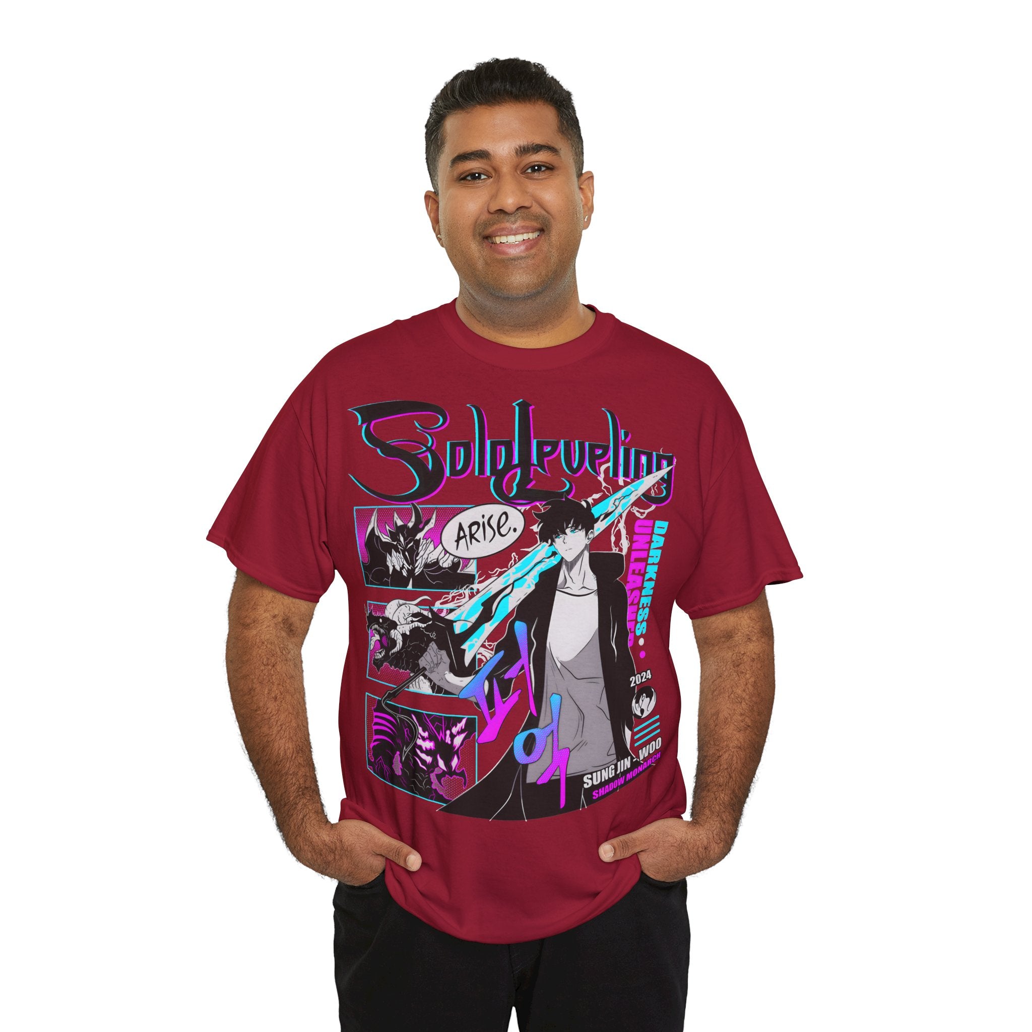 T-Shirt "Sung Jin-Woo Shadow Monarch" PlusVibe (Έως 5XL)