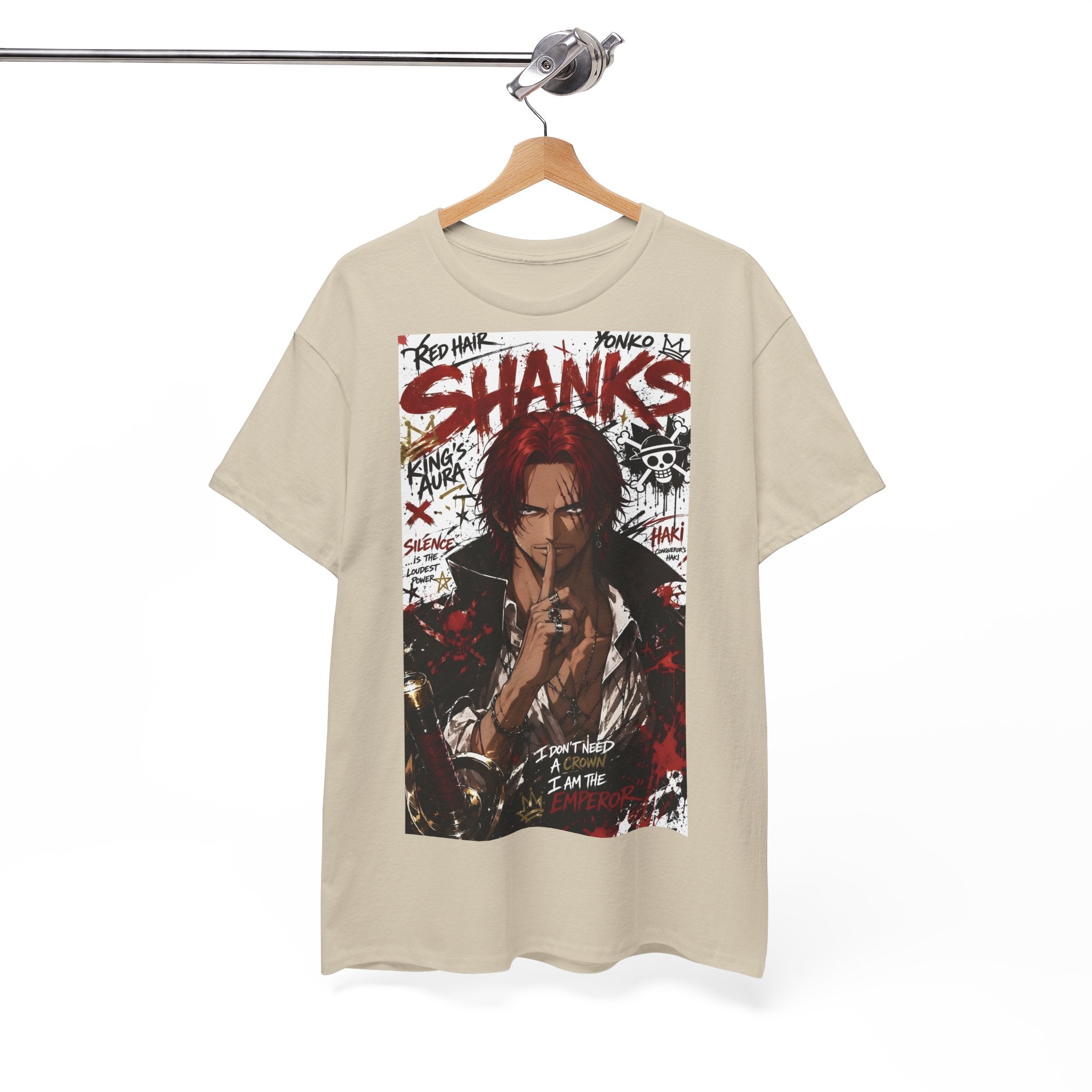 Anime T-Shirt "Red-Haired Shanks Streetwear" PlusVibe (Έως 5XL)