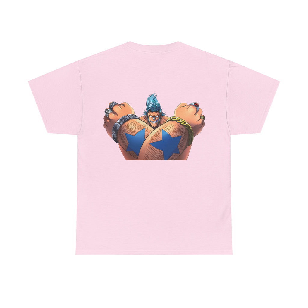 Graphic Anime Μπλούζα Franky – Retro Chest & Back Print