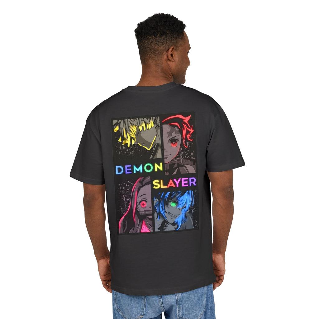 Ultra Heavy 300g T-Shirt "Demon Slayer Neon Quadrant" PlusVibe (Έως 5XL)