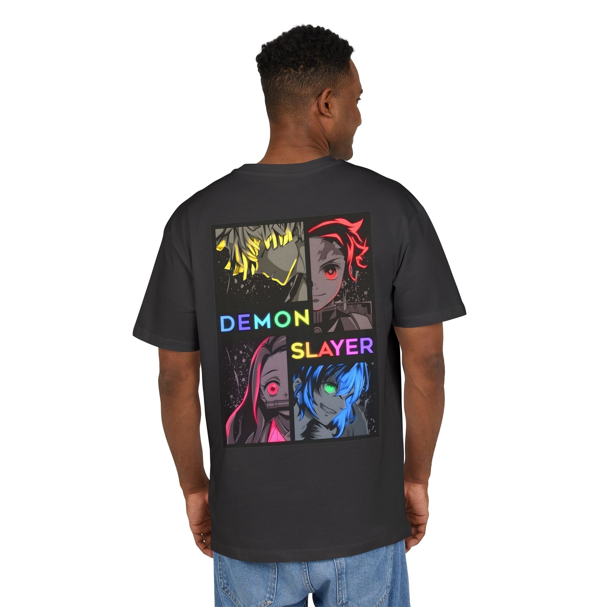 Ultra Heavy 300g T-Shirt "Demon Slayer Neon Quadrant" PlusVibe (Έως 5XL)