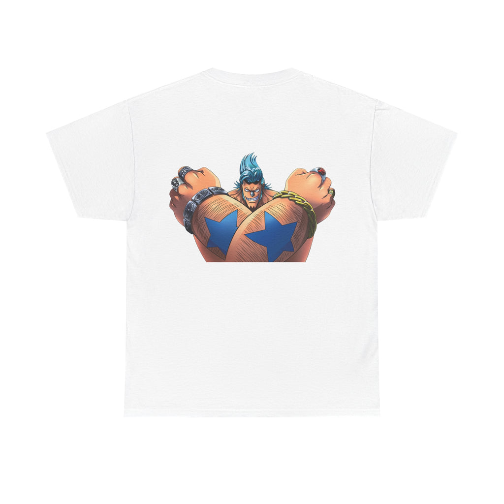 Graphic Anime Μπλούζα Franky – Retro Chest & Back Print