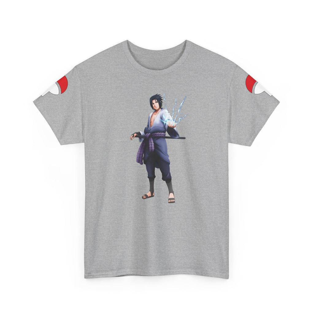 Graphic Anime Μπλούζα Sasuke – Premium Uchiha Clan Logo Tee