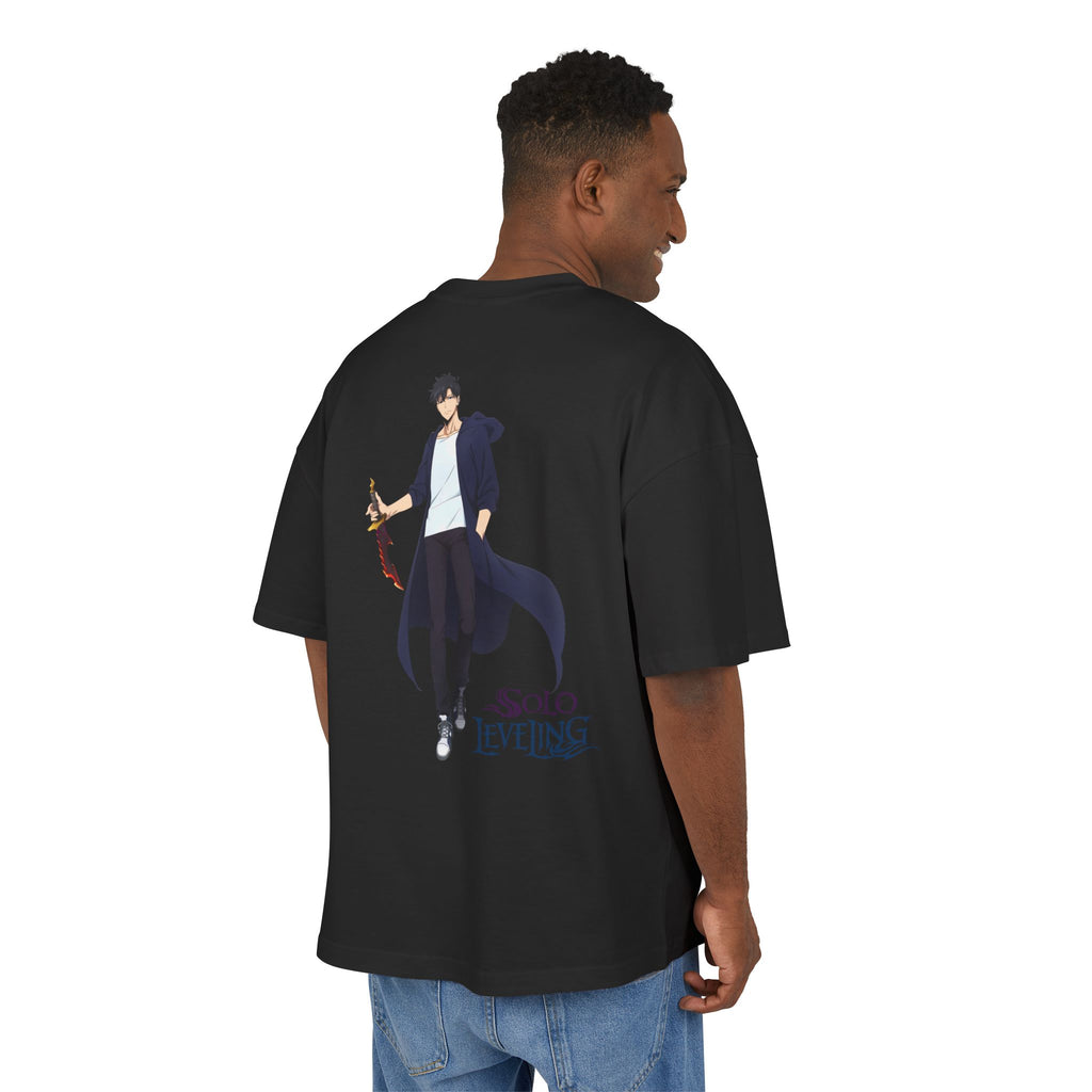 Anime T-Shirt "Sung Jin-woo Shadow Monarch" — Ultra Heavy 300g Boxy Fit (Έως 5XL)
