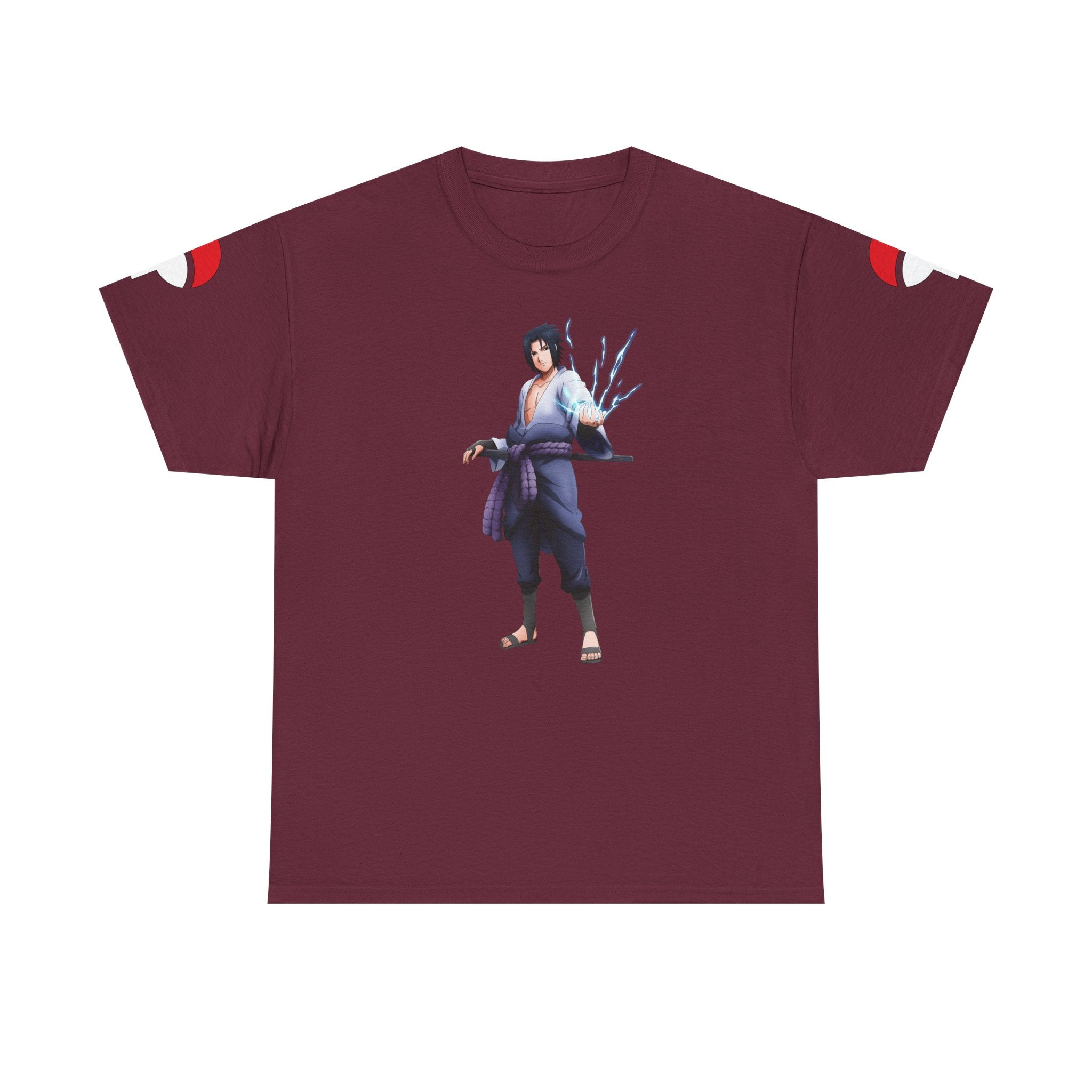 Graphic Anime Μπλούζα Sasuke – Premium Uchiha Clan Logo Tee
